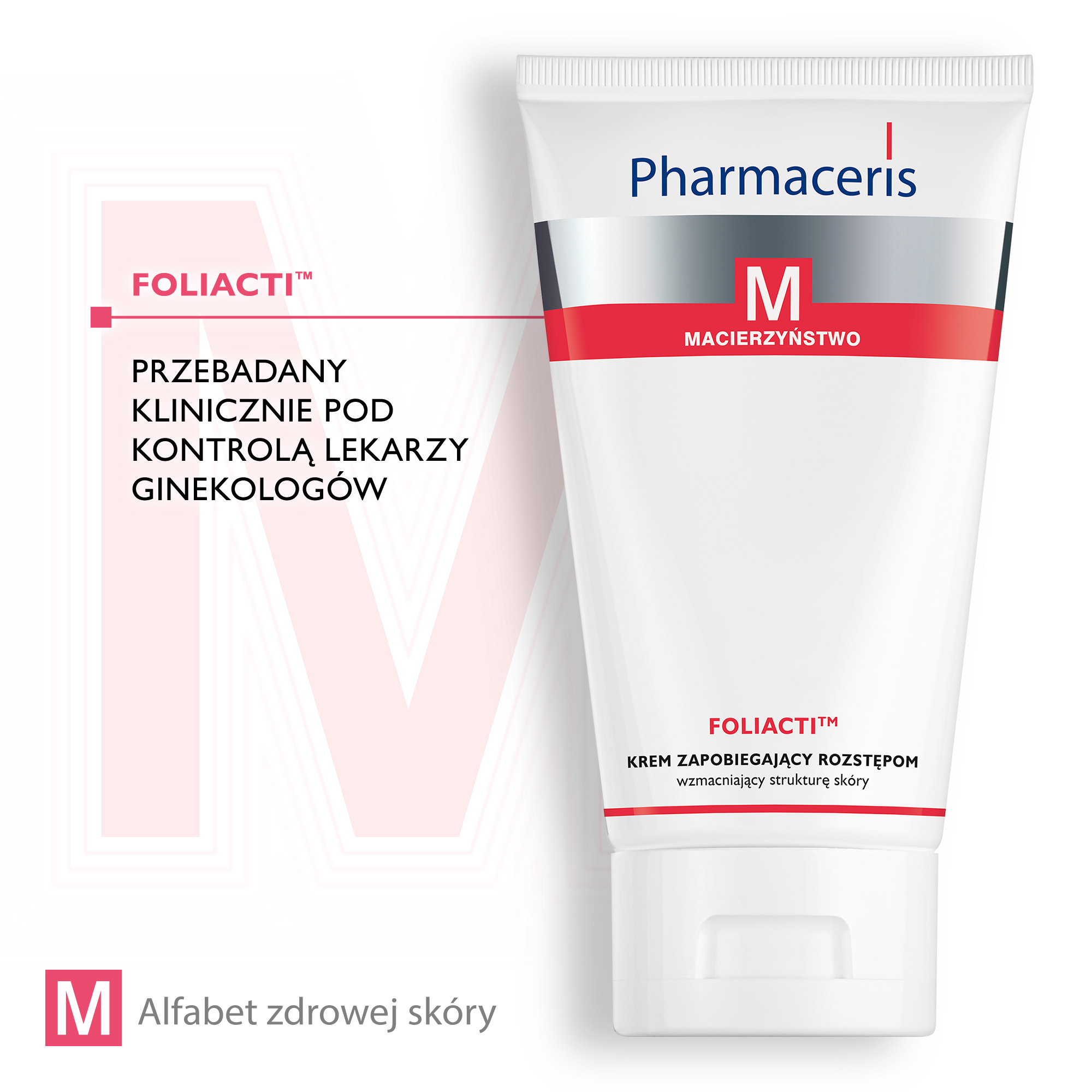 Pharmaceris M Foliacti Krem zapobiegający rozstępom wzmacniający strukturę skóry, 150 ml