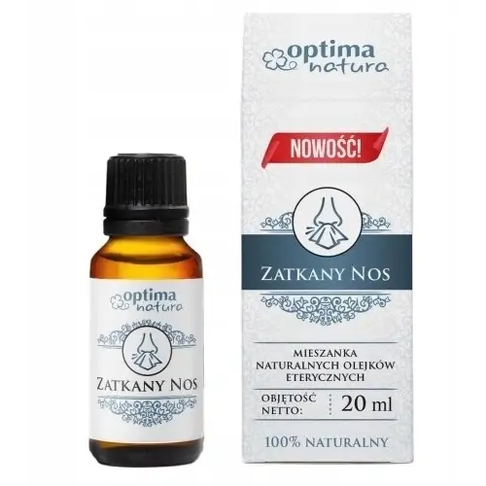 Optima Natura Zatkany Nos Mieszanka Naturalnych Olejków Eterycznych, 20 ml zdjęcie