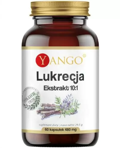 Yango Lukrecja ekstrakt 10:1 60 kapsułek zdjęcie