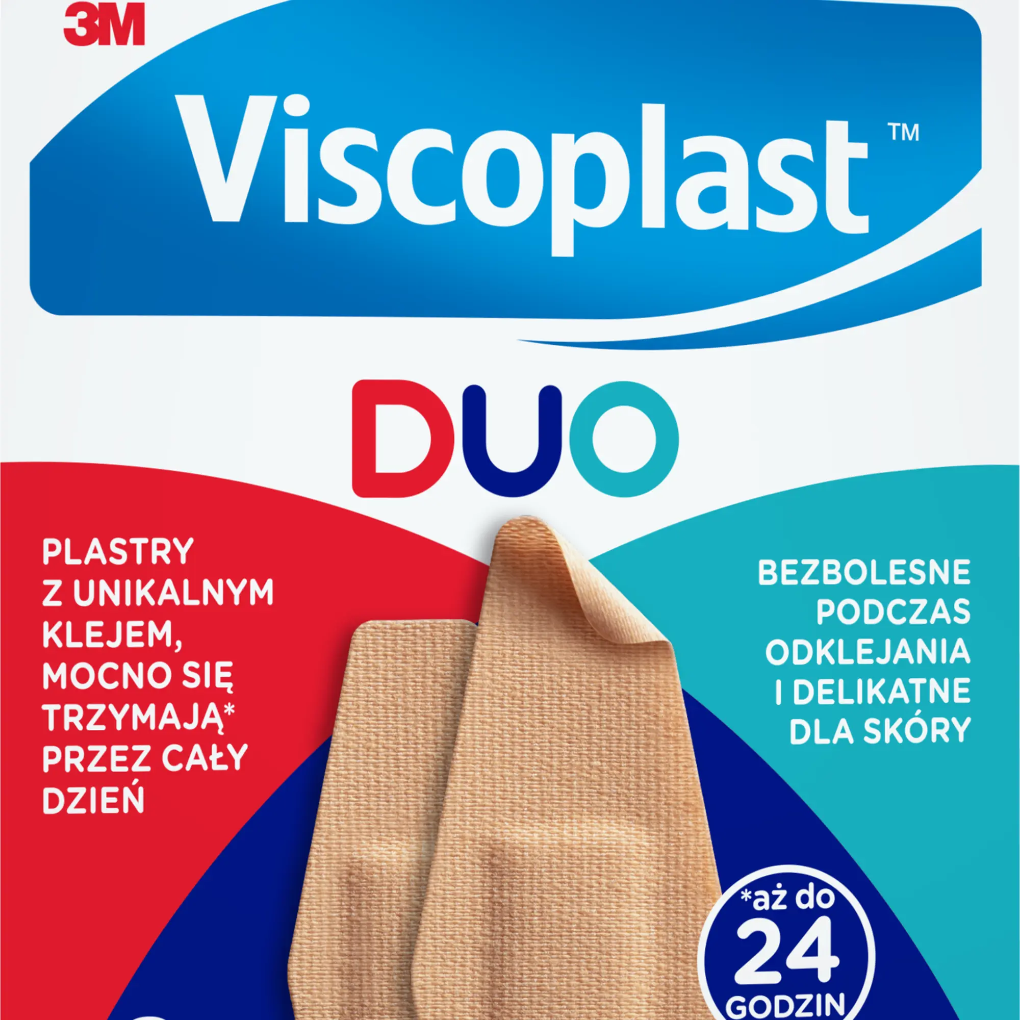 Viscoplast Duo zestaw plastrów 2 rozmiary kopertka 8 sztuk
