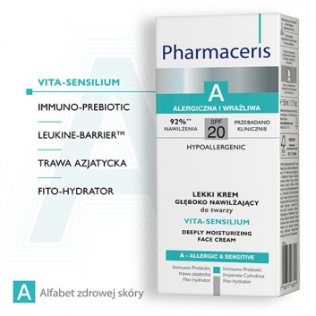 PHARMACERIS A VITA-SENSILIUM, krem do twarzy głęboko nawilżający, 50 ml