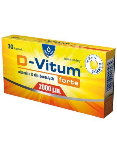 Oleofarm, D-Vitum forte 2000 j.m., kapsułki, 30 sztuk zdjęcie