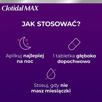 Clotidal Max 500 mg 1 tabletka dopochwowa
