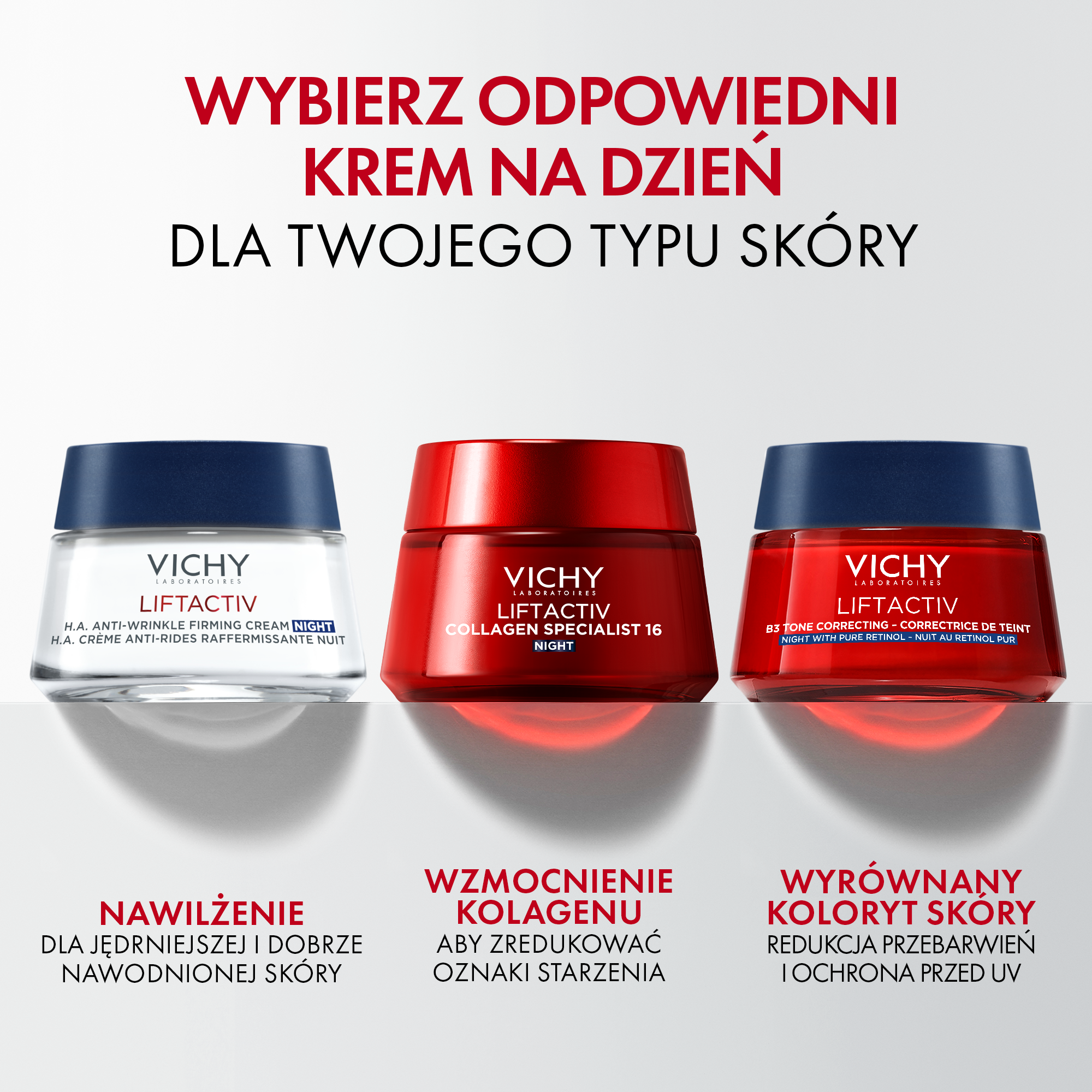 Vichy, Liftactiv Collagen Specialist, krem przeciwzmarszczkowy na noc, 50 ml