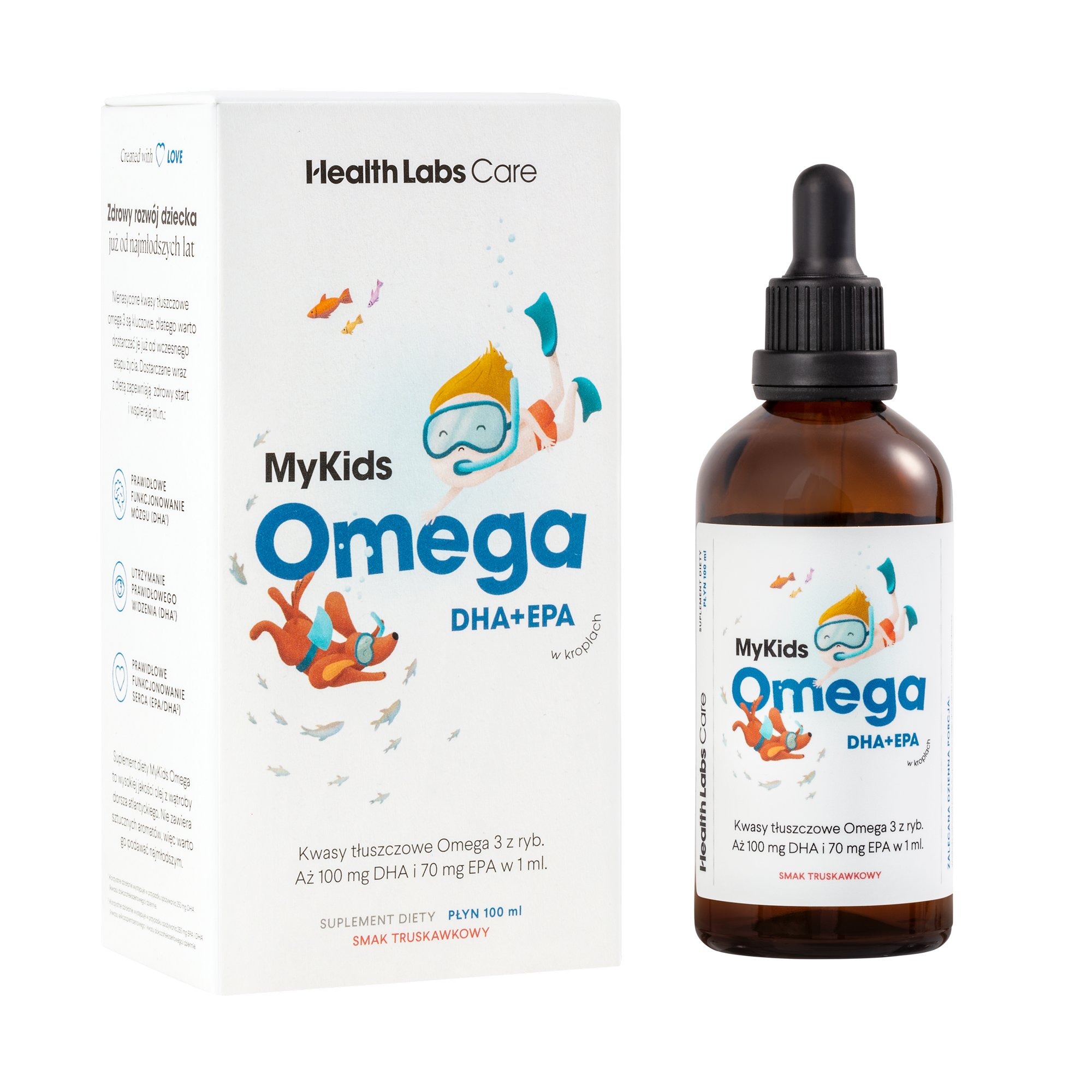 Health Labs Care, MyKids Omega DHA + EPA, płyn, 100 ml