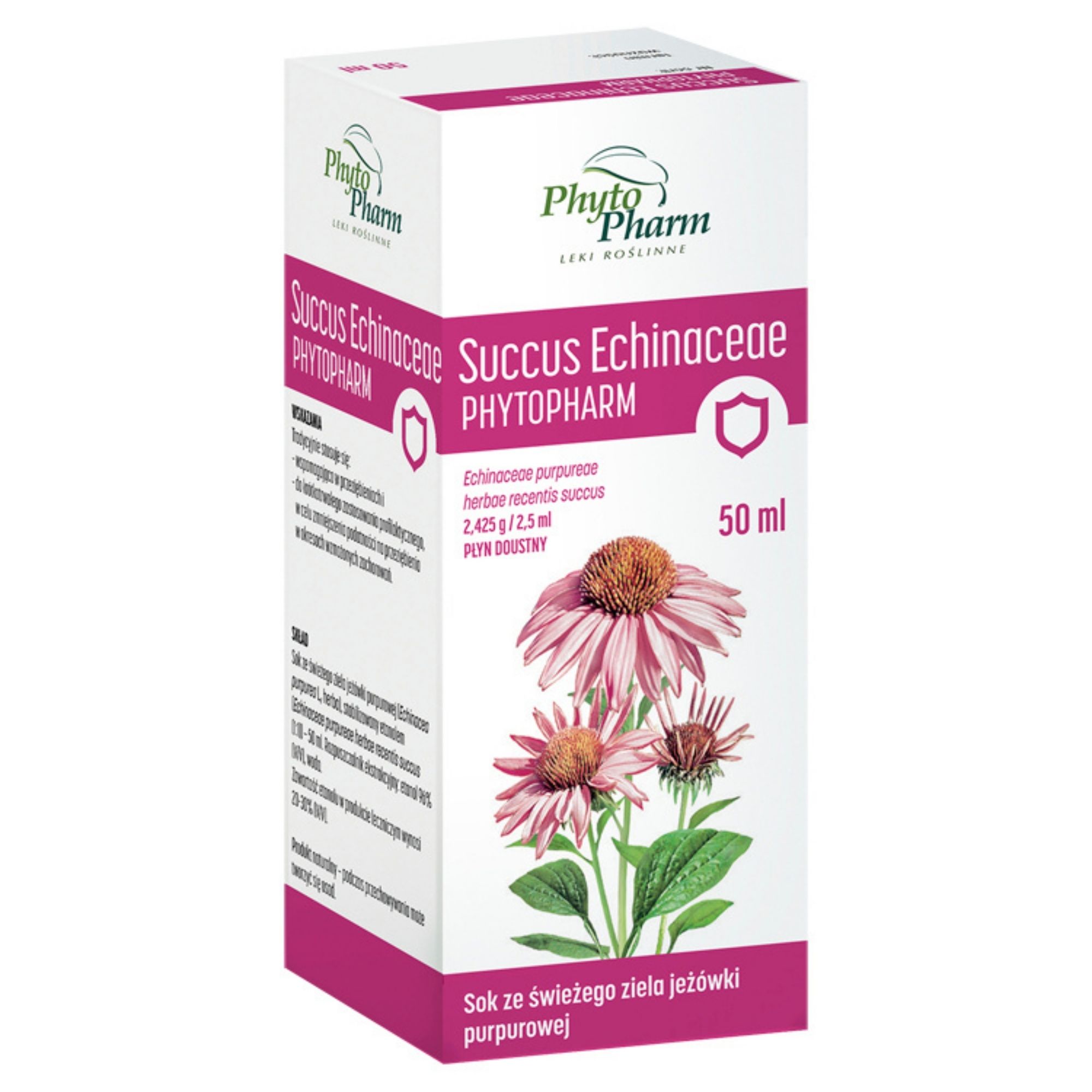 Succus Echinaceae 2,425 g/2,5ml Phytopharm płyn doustny 45 g zdjęcie