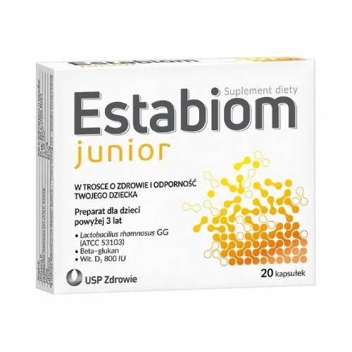 Estabiom Junior dla dzieci powyżej 3 lat 20 kapsułek zdjęcie
