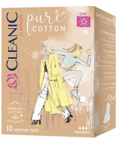 Cleanic Pure Cotton Day podpaski higieniczne 10 sztuk zdjęcie