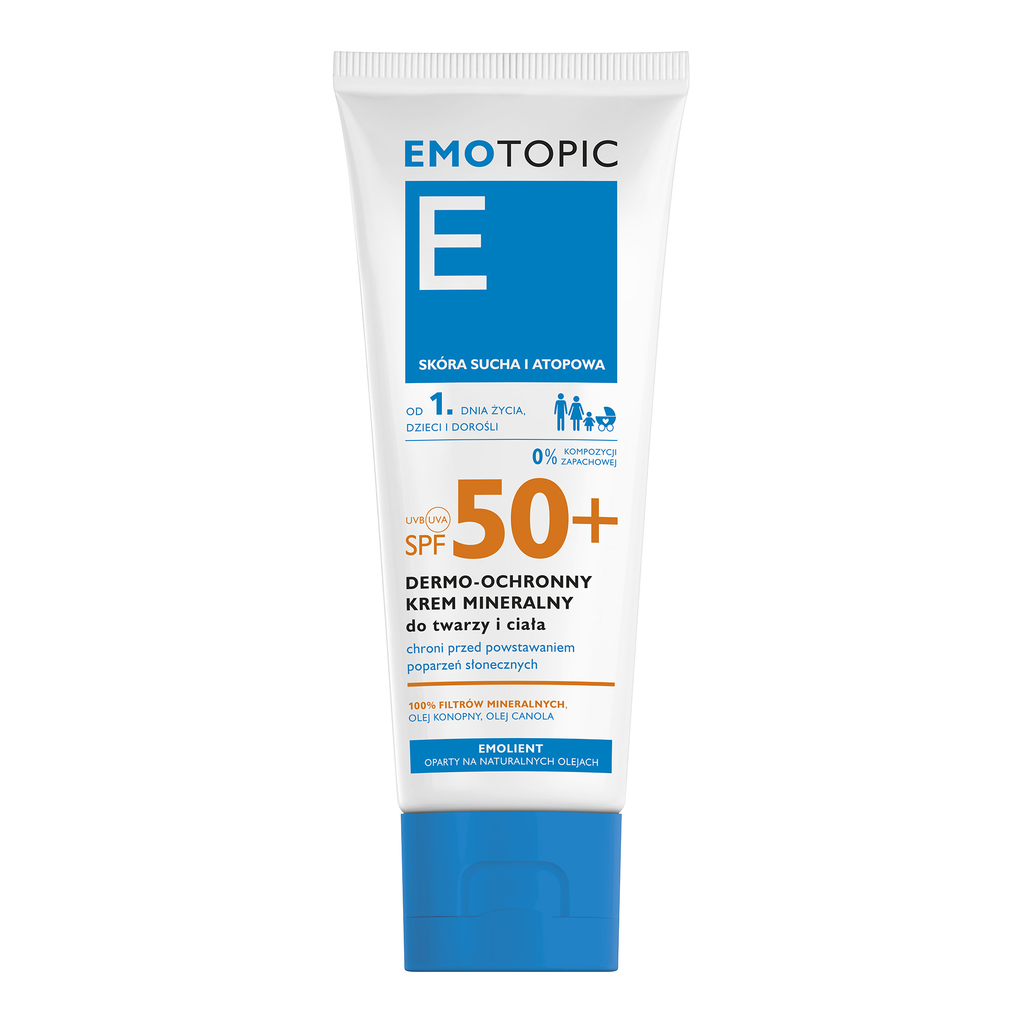 Pharmaceris Emotopic Krem do twarzy i ciała dermo ochronny mineralny SPF 50+ od 1. dnia życia, 75 ml zdjęcie