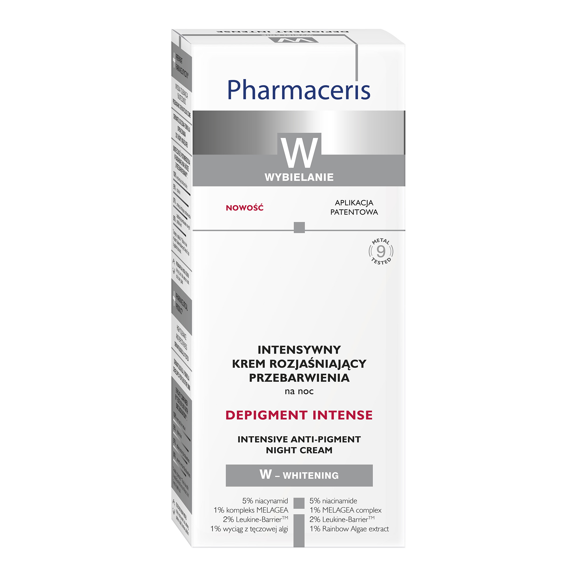 Pharmaceris W Depigment Intense Krem intensywny rozjaśniający przebarwienia na noc, 50 ml zdjęcie