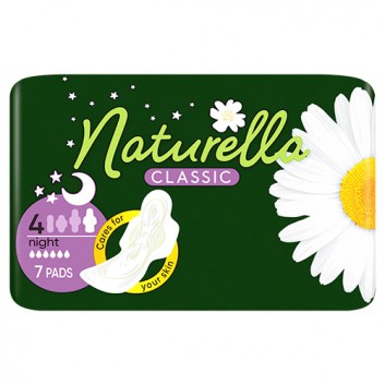 NATURELLA CLASSIC Podpaski ze skrzydełkami Night, 7 sztuk