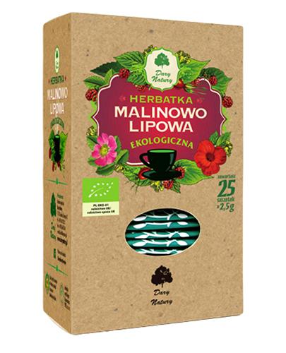 DARY NATURY Herbatka malinowo lipowa, 25 sasz., cena, opinie, skład zdjęcie