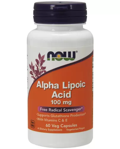 NOW Foods Alpha Lipoic Acid 100 mg 60 kapsułek vege zdjęcie