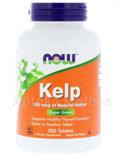 NOW FOODS Kelp 150 mcg - 200 tabl. zdjęcie