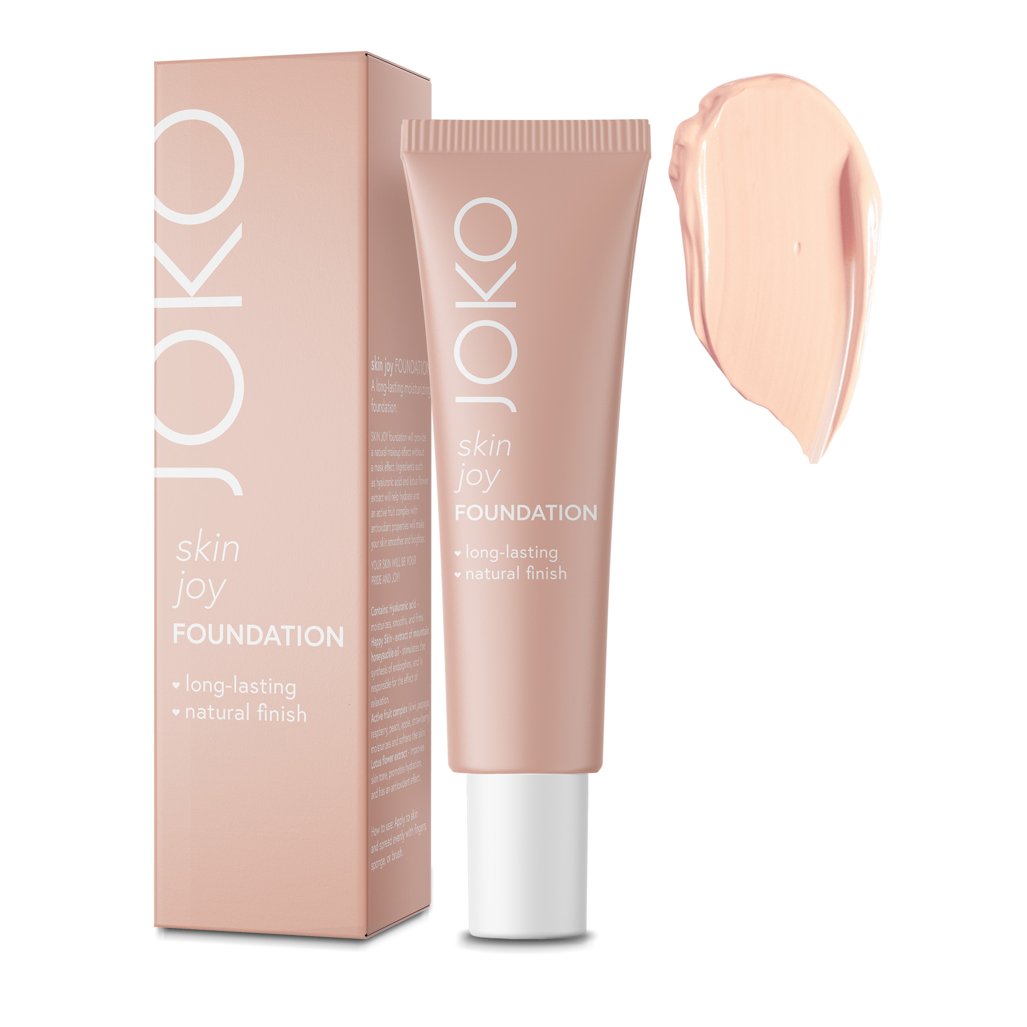 Joko Skin Joy Foundation Długotrwały Podkład nawilżający 02 N Beige, 30 ml zdjęcie