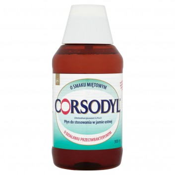 CORSODYL 0,2% Płyn do płukania jamy ustnej, 300 ml