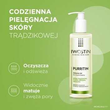 Iwostin Purritin Aktywny Żel do mycia twarzy 300 ml