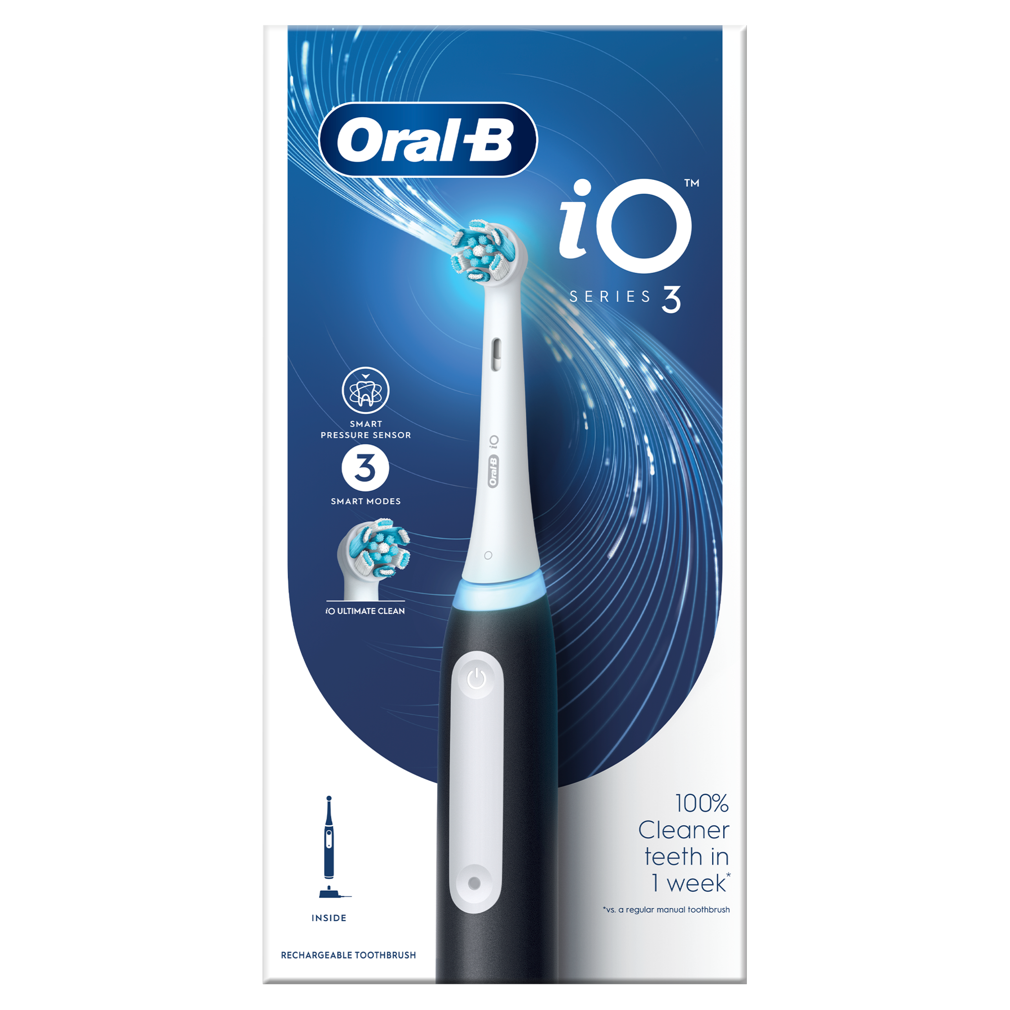 Oral-B iO 3 Black Szczoteczka elektryczna, 1 sztuka zdjęcie