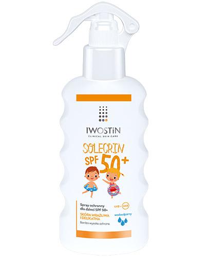 Iwostin Solecrin Spray ochronny dla dzieci SPF 50 - 175 ml - cena ,opinie, wskazania zdjęcie