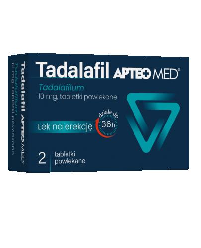 Tadalafil Apteo Med, 10 mg, 2 tabletki powlekane zdjęcie