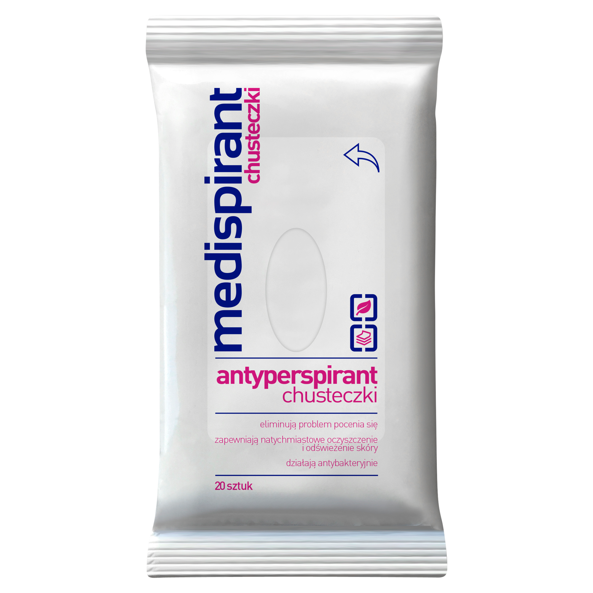 MEDISPIRANT Chusteczki antyperspiracyjne, 20 sztuk zdjęcie