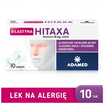 Bilastyna Hitaxa 20 mg 10 tabletek