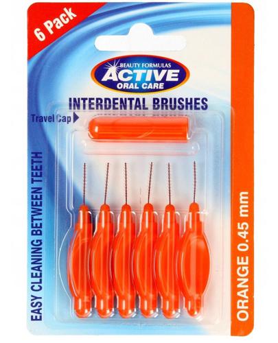 Beauty Formulas Active Oral Care Interdental Brushes Czyściki do przestrzeni międzyzębowych 0,45 mm, 6 sztuk zdjęcie