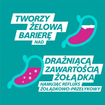 Gaviscon 250 mg + 133,5 mg + 80 mg o smaku mięty tabletki 24 sztuk