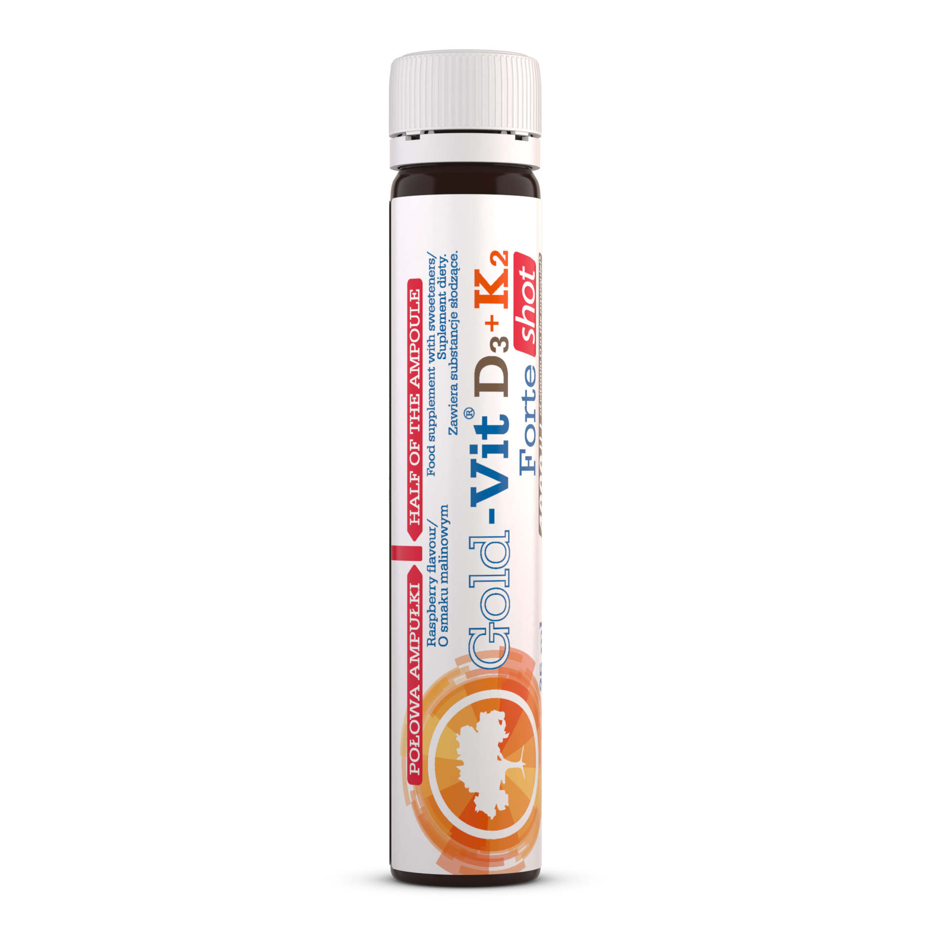 Olimp Gold -Vit D3+K2 Forte Shot o smaku malinowym - 25 ml  zdjęcie