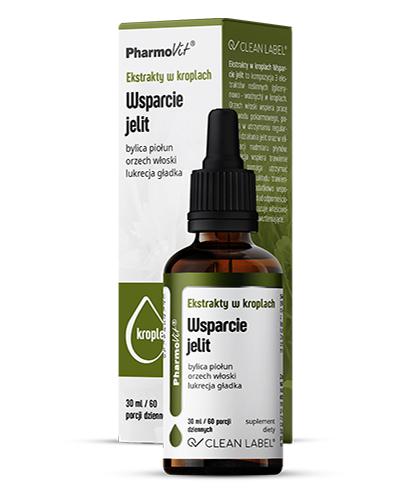 Pharmovit Ekstrakty w kroplach Wsparcie jelit, 30 ml, cena, opinie, wskazania zdjęcie