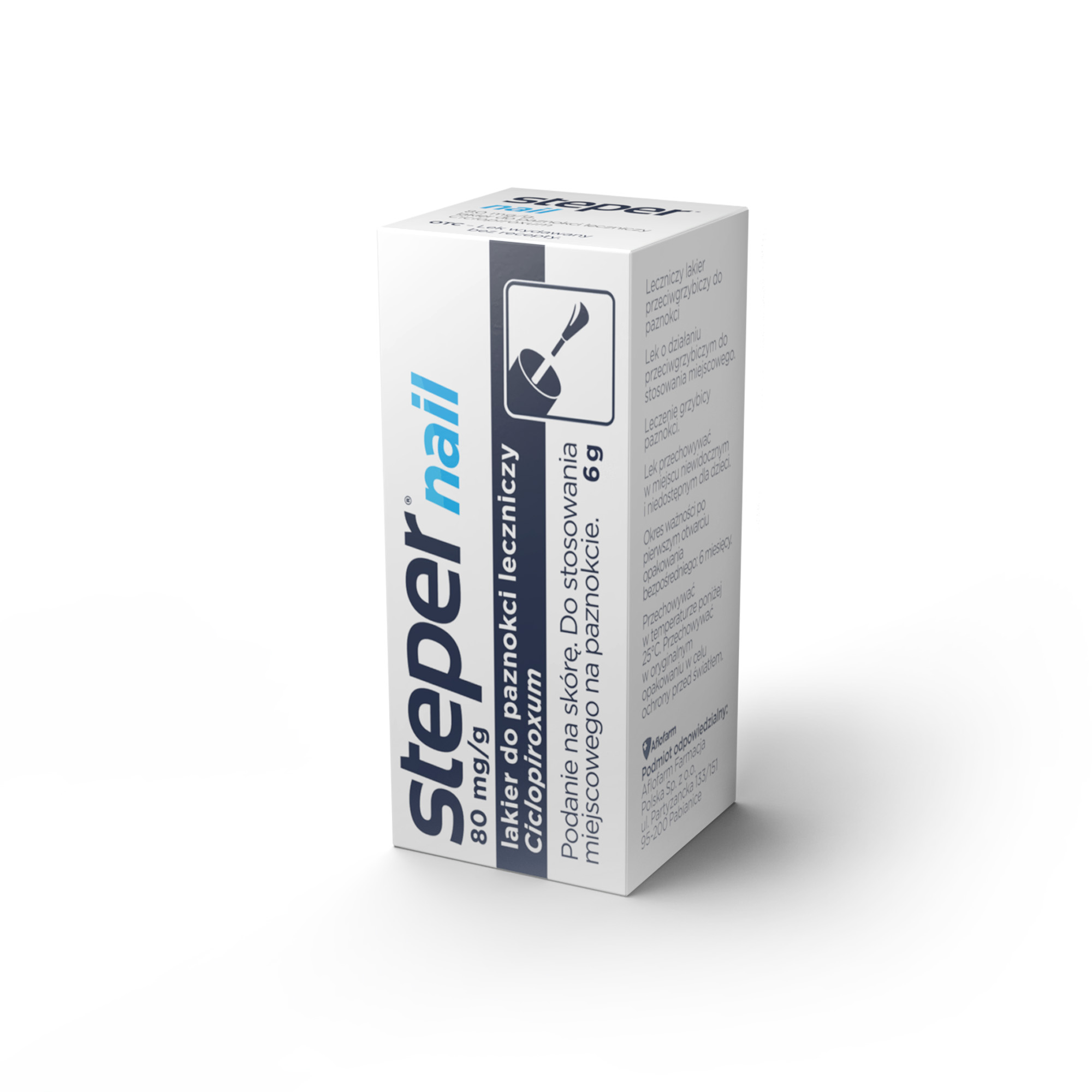Steper Nail, lakier do paznokci leczniczy, 80 mg/g, 6 g
