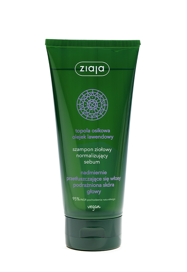 ZIAJA Szampon ziołowy normalizujący sebum - topola osikowa olejek lawendowy - 200 ml zdjęcie