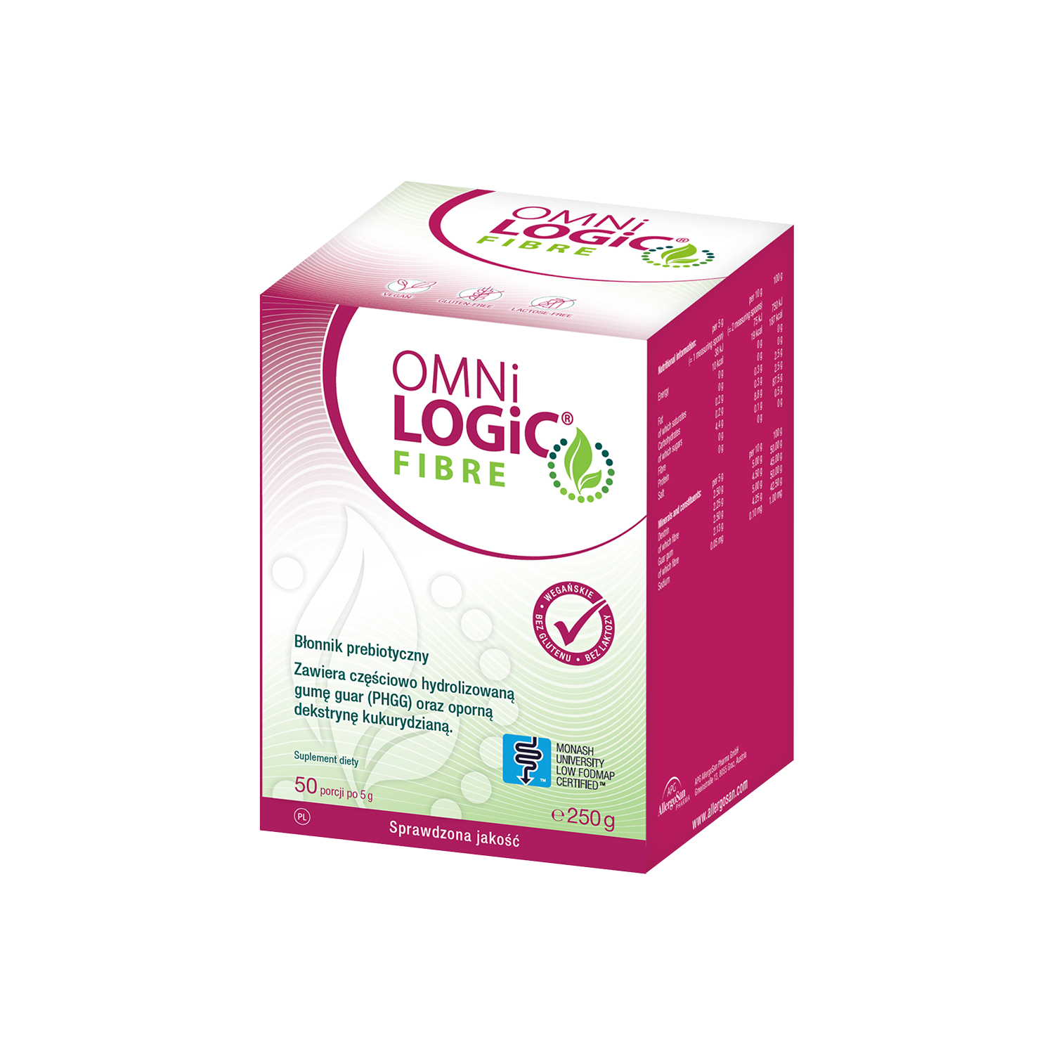 Omni-Logic Fibre, proszek, 250 g, słoik PET zdjęcie