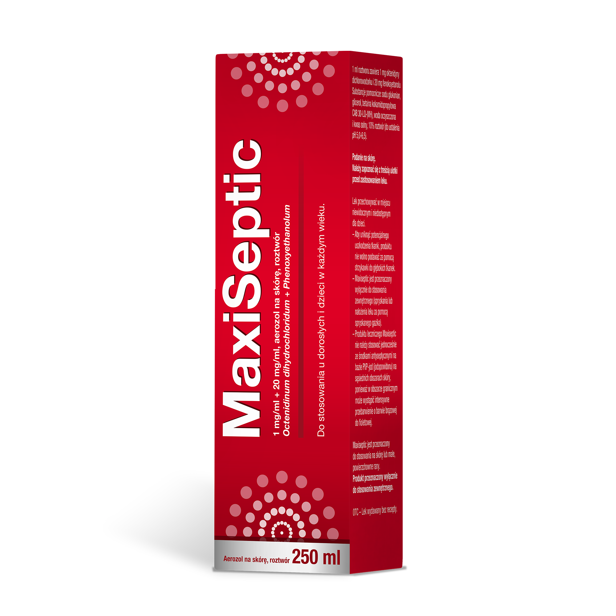MaxiSeptic (1 mg + 20 mg)/ml aerozol na skórę, roztwór 250 ml zdjęcie