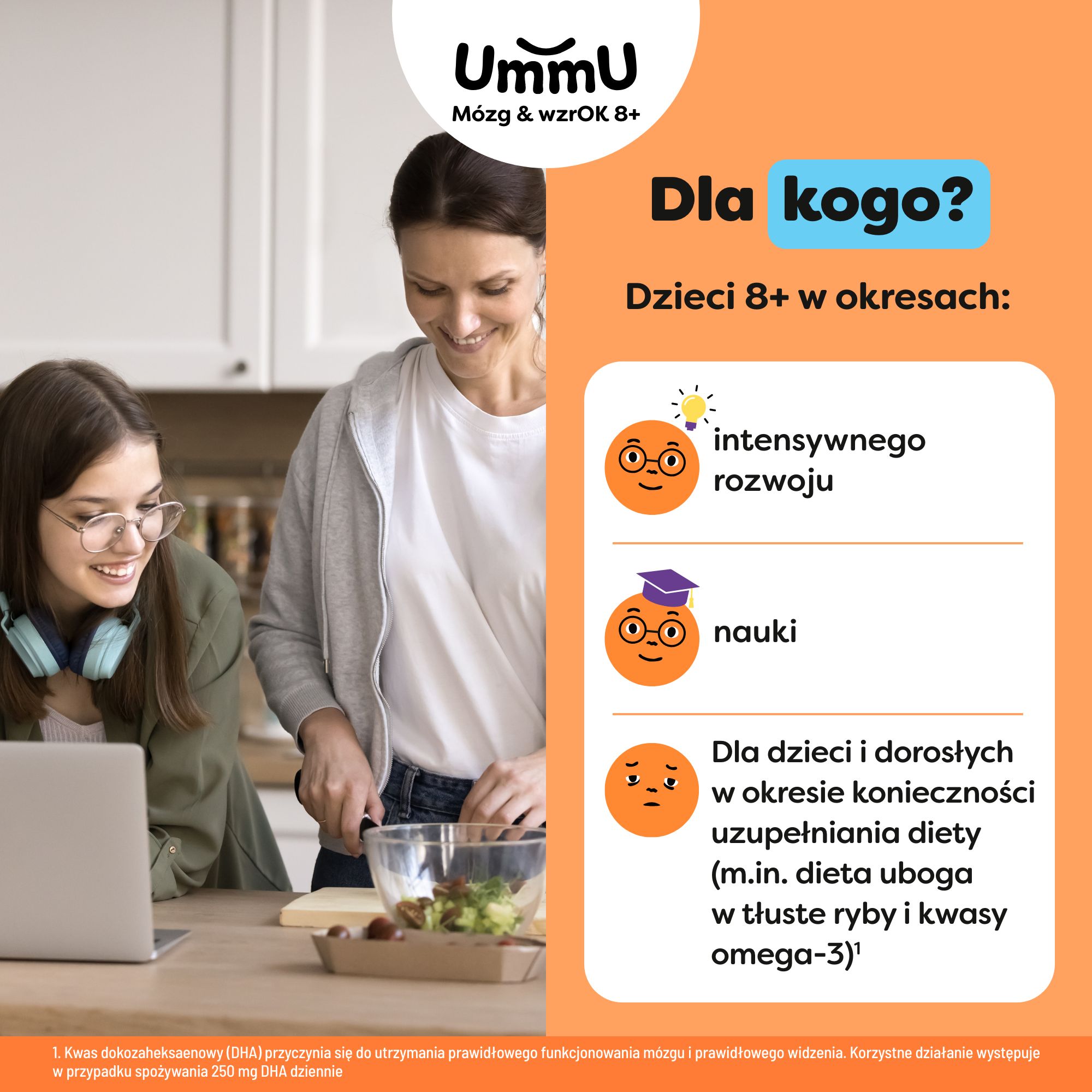 UmmU Mózg&Wzrok, kapsułki, 240 sztuk 