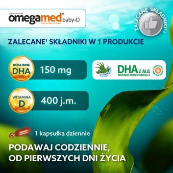 Omegamed Baby+D 0+ 30 kapsułek