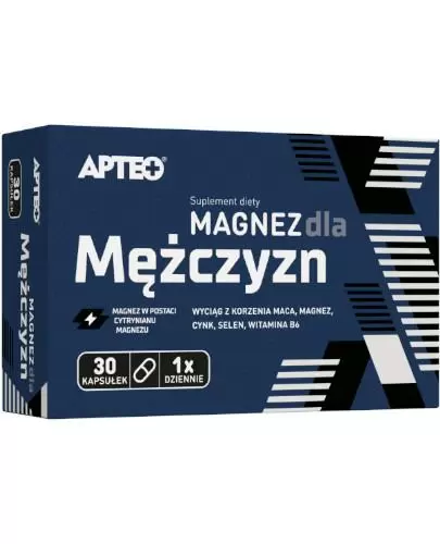 Apteo Magnez dla mężczyzn 30 kapsułek zdjęcie