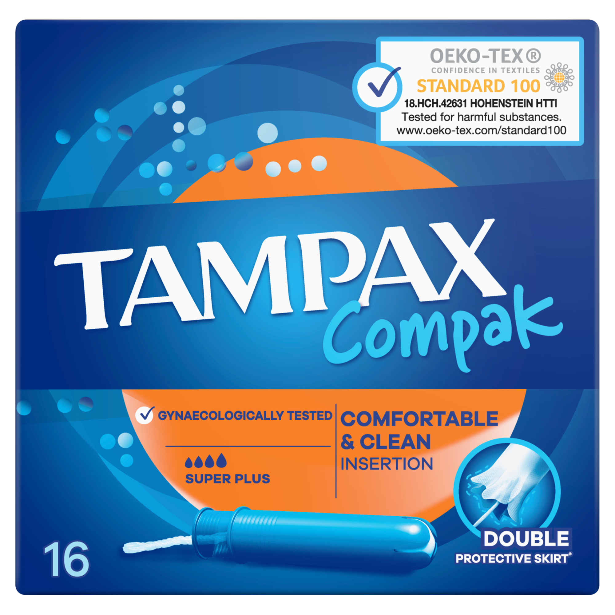 Tampax Compak Super Plus Tampony z aplikatorem - 16 sztuk zdjęcie