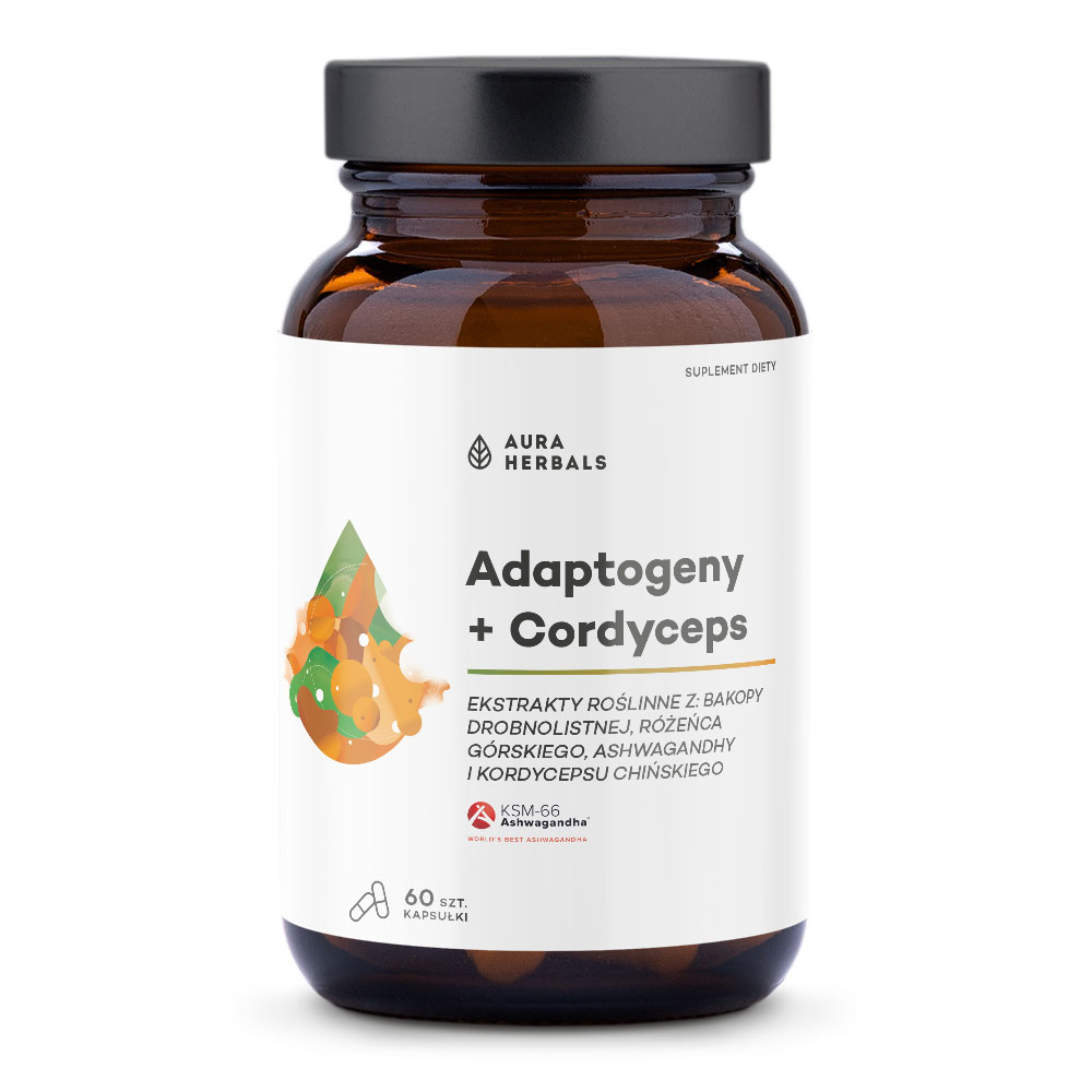 Adaptogeny + Cordyceps, kapsułki, 60 sztuk zdjęcie