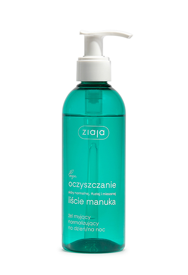 Ziaja Oczyszczanie Liście manuka żel myjący normalizujący na dzień/na noc 200 ml zdjęcie
