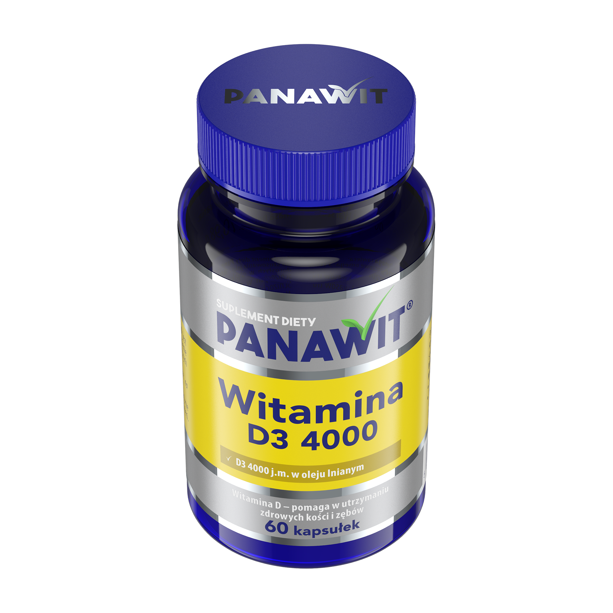 Panawit Witamina D3 4000, kapsułki, 60 sztuk