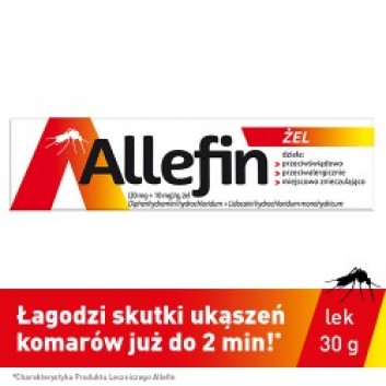 Allefin (20 mg + 10 mg)/g żel 30 g