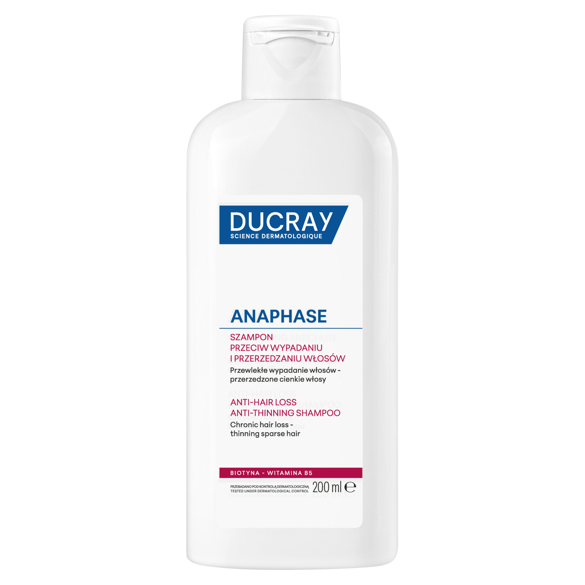DUCRAY ANAPHASE+ Szampon uzupełnienie kuracji przeciw wypadaniu włosów, 200 ml zdjęcie