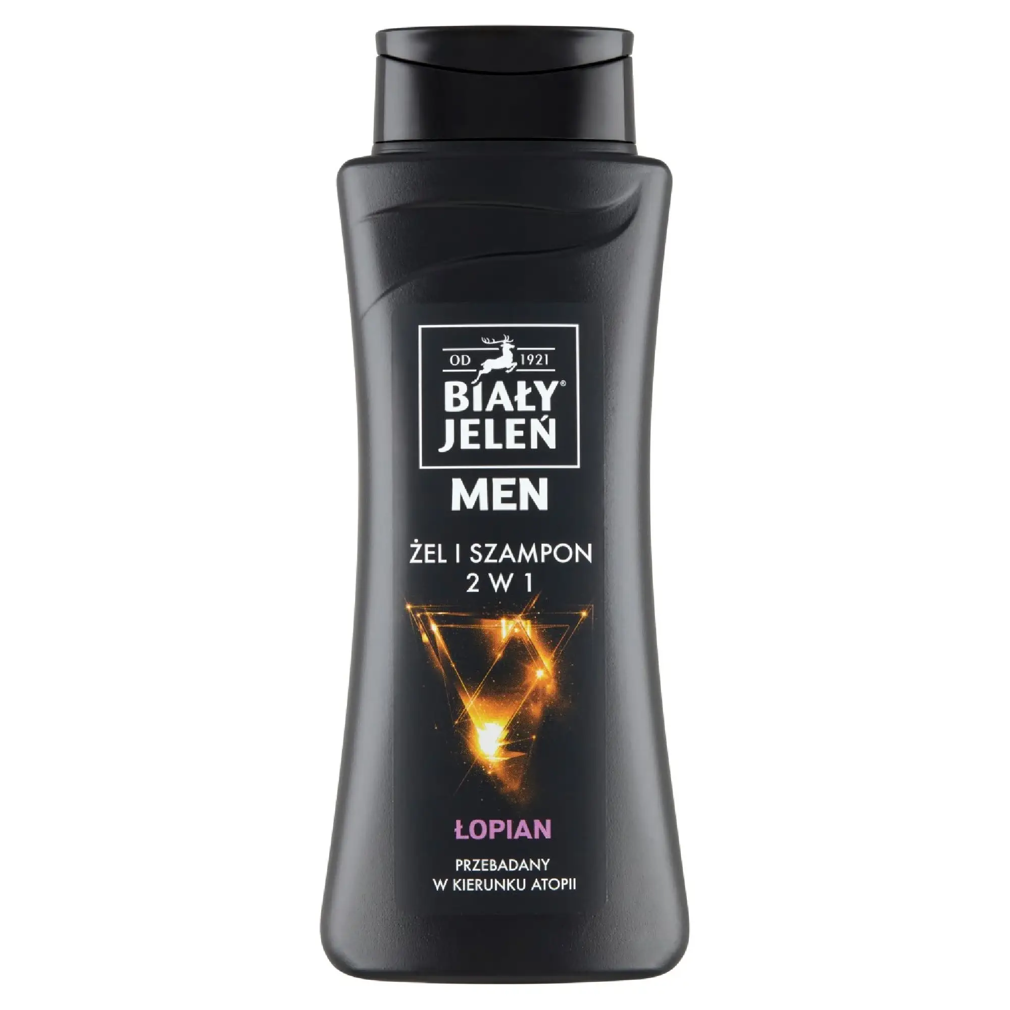 Biały Jeleń For Men szampon i żel 2w1 z ekstraktem łopianu do skóry wrażliwej, 300 ml zdjęcie
