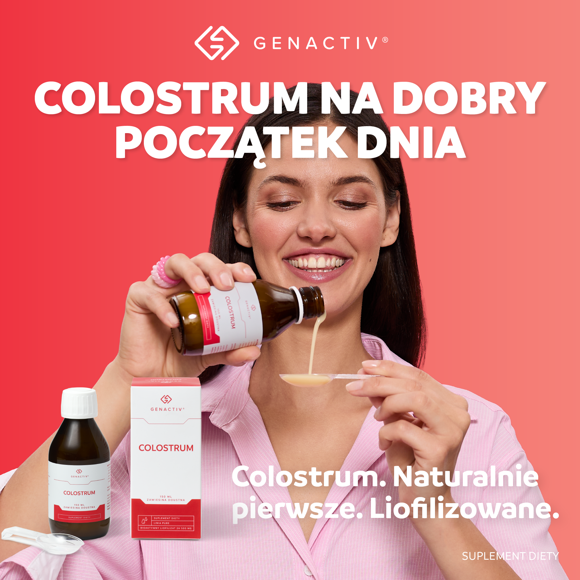 Genactiv Colostrum, zawiesina doustna, 150 ml