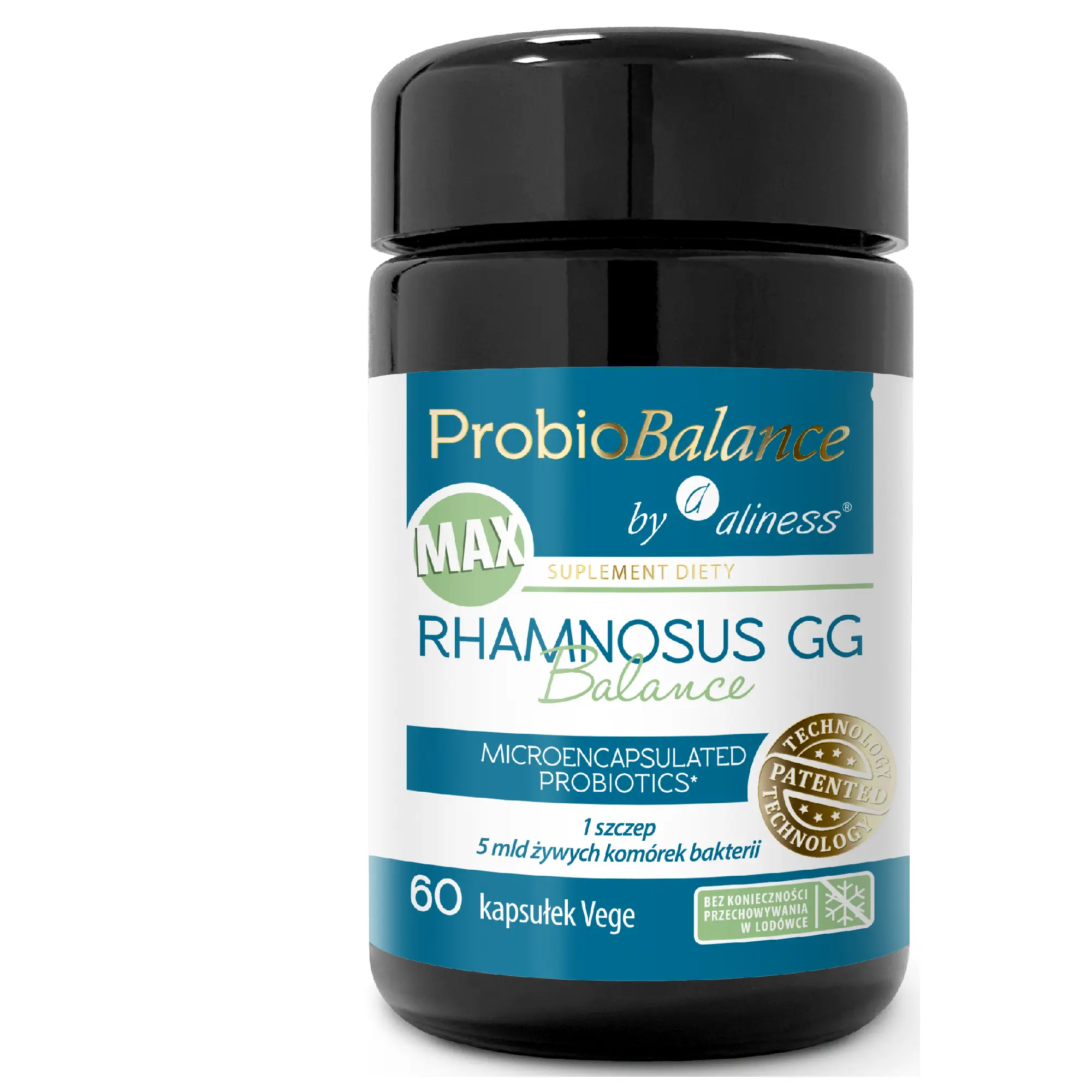 ProbioBalance, Rhamnosus GG Balance Max 5 mld., kapsułki vege, 60 sztuk zdjęcie