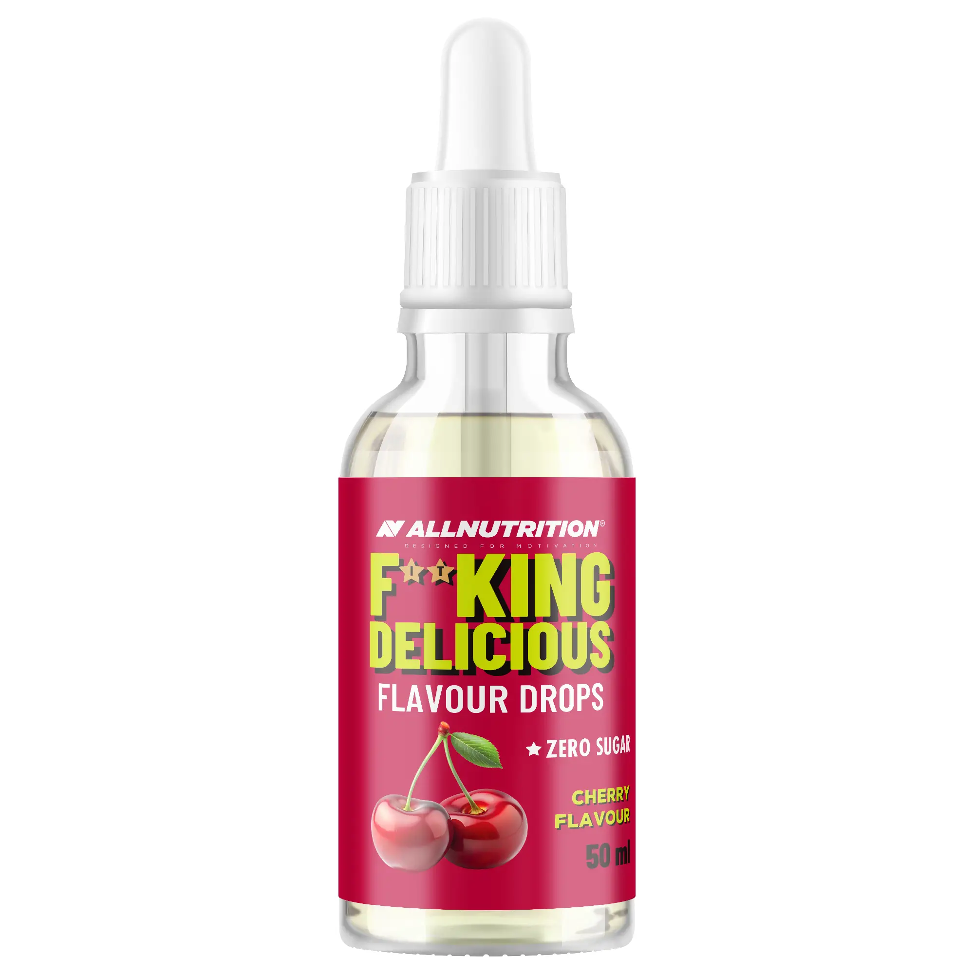 Allnutrition Fitking Delicious Flavour Drops Cherry, wisniowy, 50 ml zdjęcie