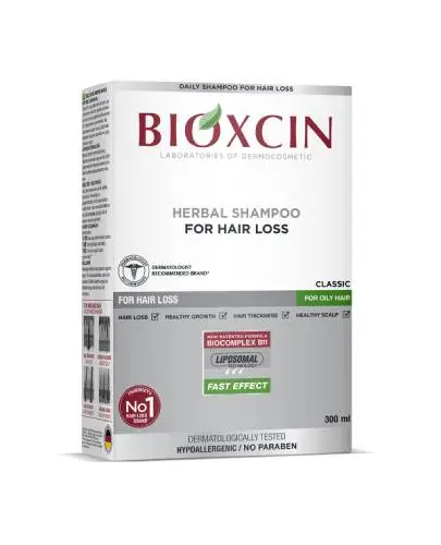 Bioxcin Classic, Szampon ziołowy do włosów przetłuszczających, przeciw wypadaniu włosów, 300 ml zdjęcie