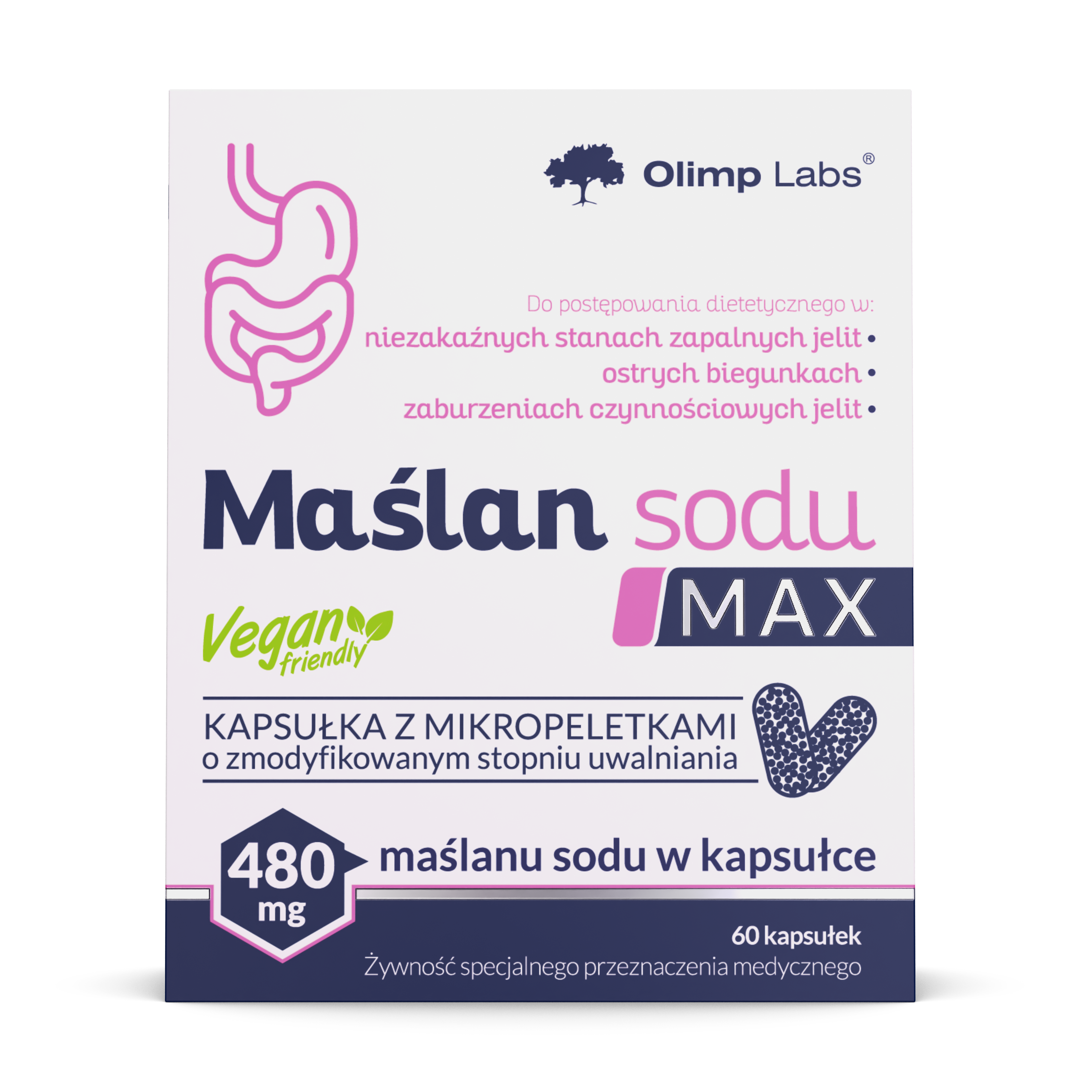Olimp Labs Maślan sodu MAX, kapsułki, 60 sztuk zdjęcie