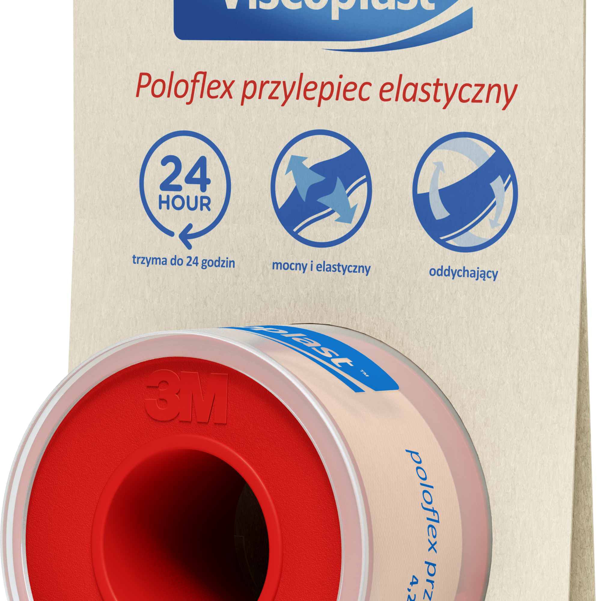 Viscoplast Poloflex przylepiec elastyczny 4,2 m x 25 mm 1 sztuka